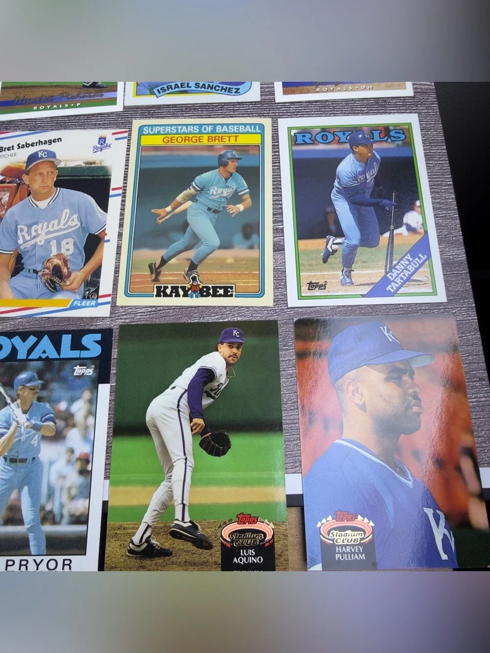 Kansas City Royals Card Lot of 24 Brett Saberhagen Tartabull +